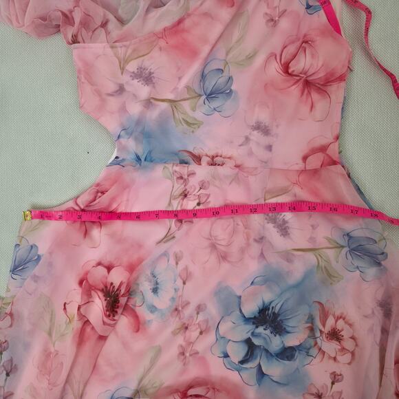 Guizio Cotton Candy Ambrosia Ayla Midi Dress sz Medium NWT - Picture 11 of 15